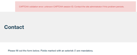 Drupal CAPTCHA ReCaptcha validation error: unknown CAPTCHA session ID